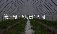 统计局
：6月份CPI同比由降转涨 核心CPI继续回升