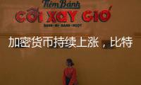 加密货币持续上涨	，比特币突破12.26万美元