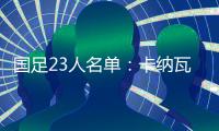 国足23人名单	：卡纳瓦罗任主帅 里皮担任顾问