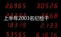 上半年2003名纪检干部被处分，厅局级95人丨时政周报