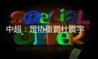 中超：足协重罚杜震宇 停赛达7场罚款35000元