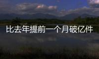 比去年提前一个月破亿件
！珠海寄递行业运行态势持续向好