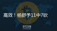 高效！杨舒予11中7砍下全场最高的15分 外加3板2助2断