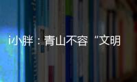 i小胖：青山不容“文明之垢”